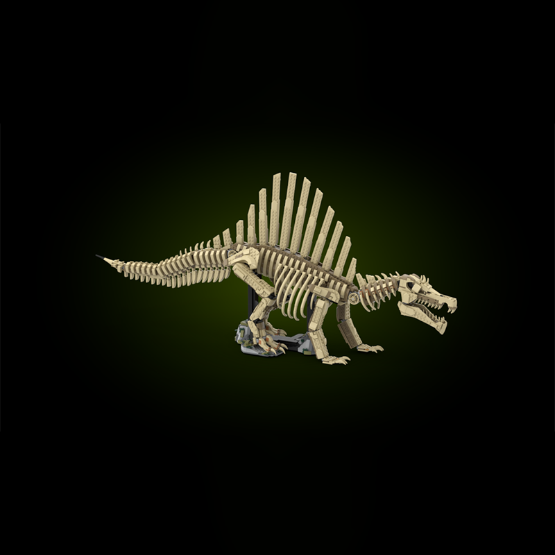 2246pcs MOC Dinosaurs Spinosau - đánh giá và giá Art Craft Dinosaurs