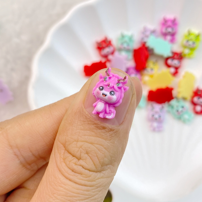 50Pcs New Mixed Nail Art Resin - đánh giá và giá Art Craft Dinosaurs