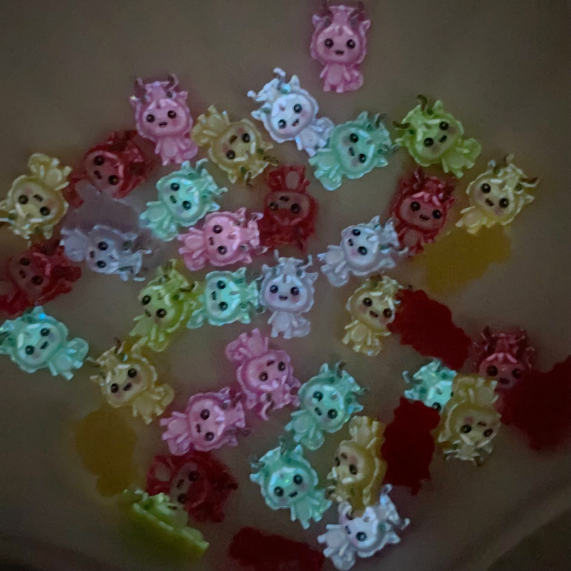 50Pcs New Mixed Nail Art Resin - đánh giá và giá Art Craft Dinosaurs