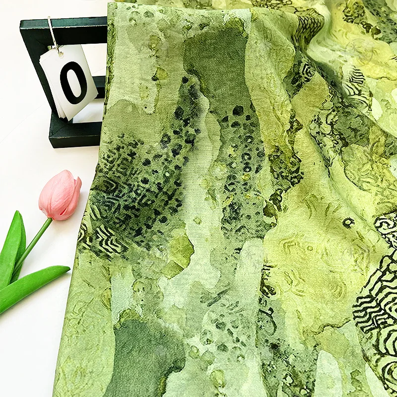 Green ink dyeing oil painting  - đánh giá và giá Silk Painting Dye