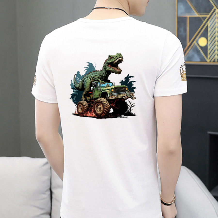 Big Truck Dinosaur Iron On Pat - đánh giá và giá Art Craft Dinosaurs