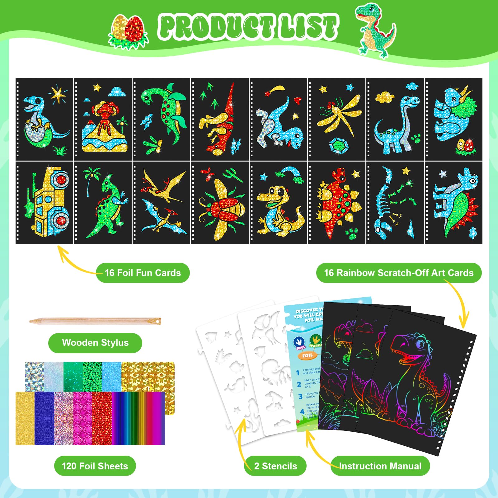 Dinosaur Scratch Art Book for  - đánh giá và giá Art Craft Dinosaurs