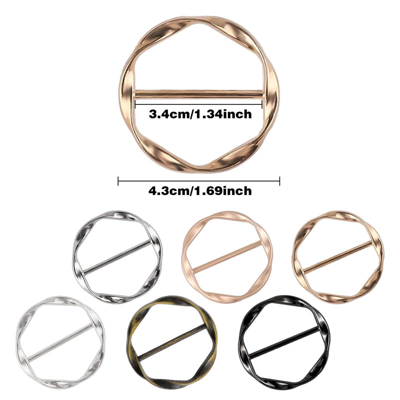 5Pcs Silk Scarf Ring Clip T-sh - đánh giá và giá Silk Painting Dye