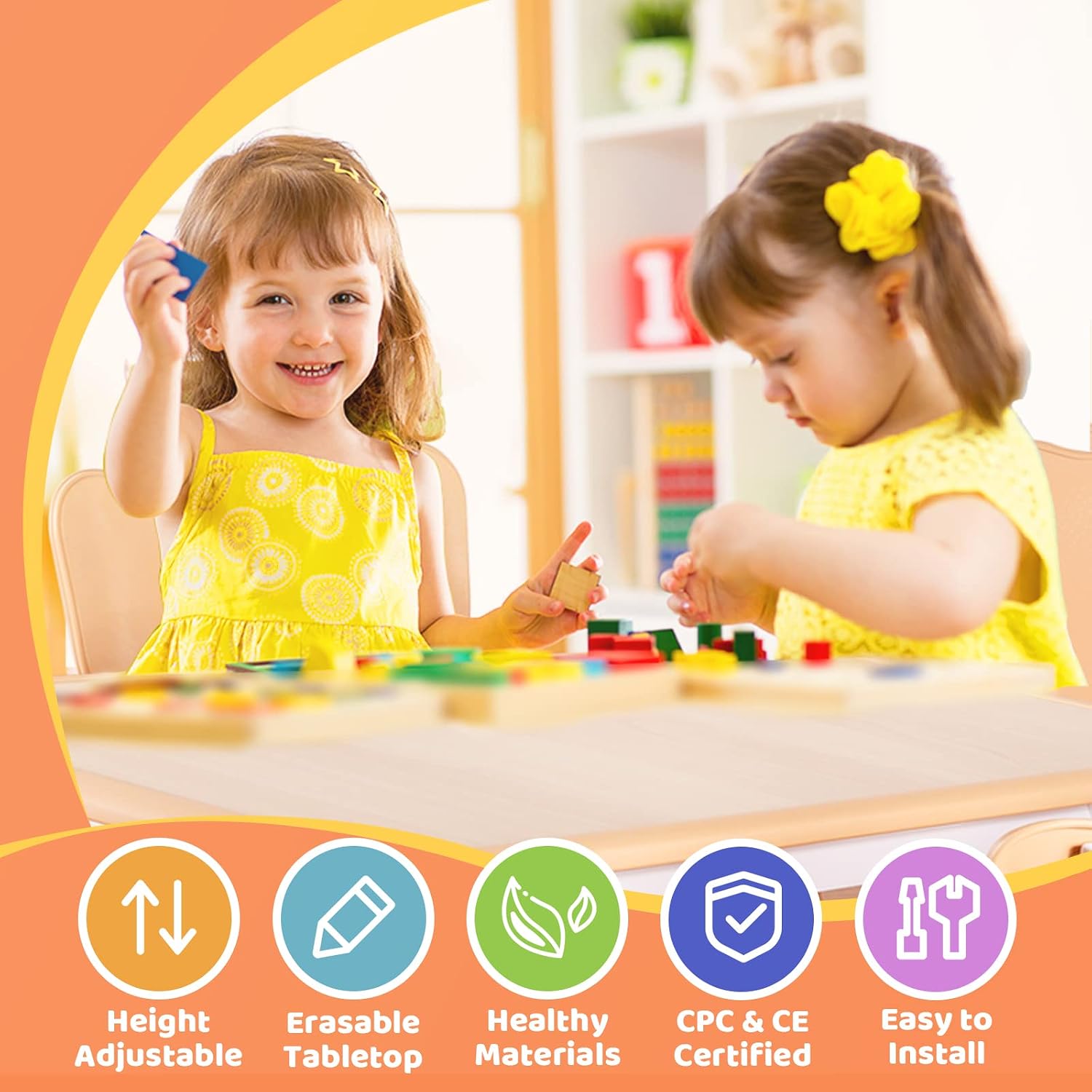 Kids Table and 2 Chairs Set, H - đánh giá và giá Art Craft Toddler