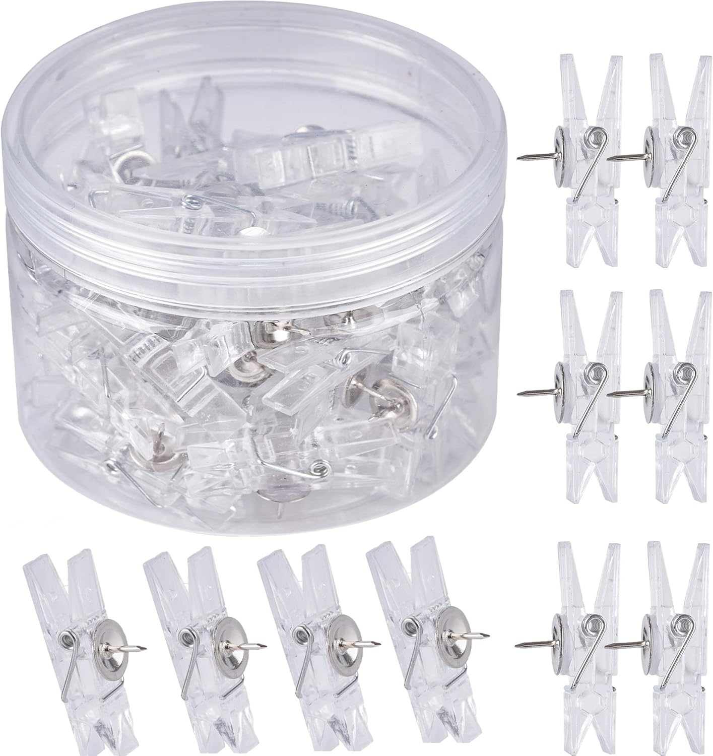 60Pcs Clear Decorative Push Pi - đánh giá và giá Wallpaper Art And Craft