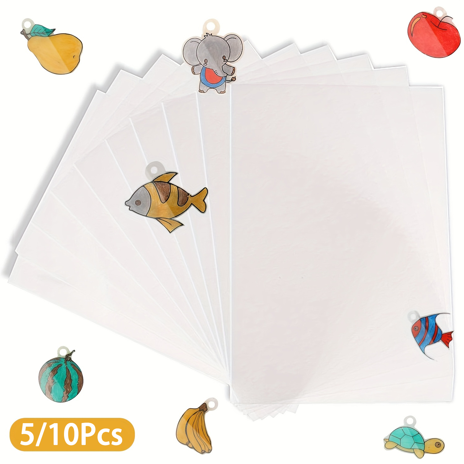 5-10 Pcs Shrink Plastic Sheets - đánh giá và giá Art Craft Birthday Party