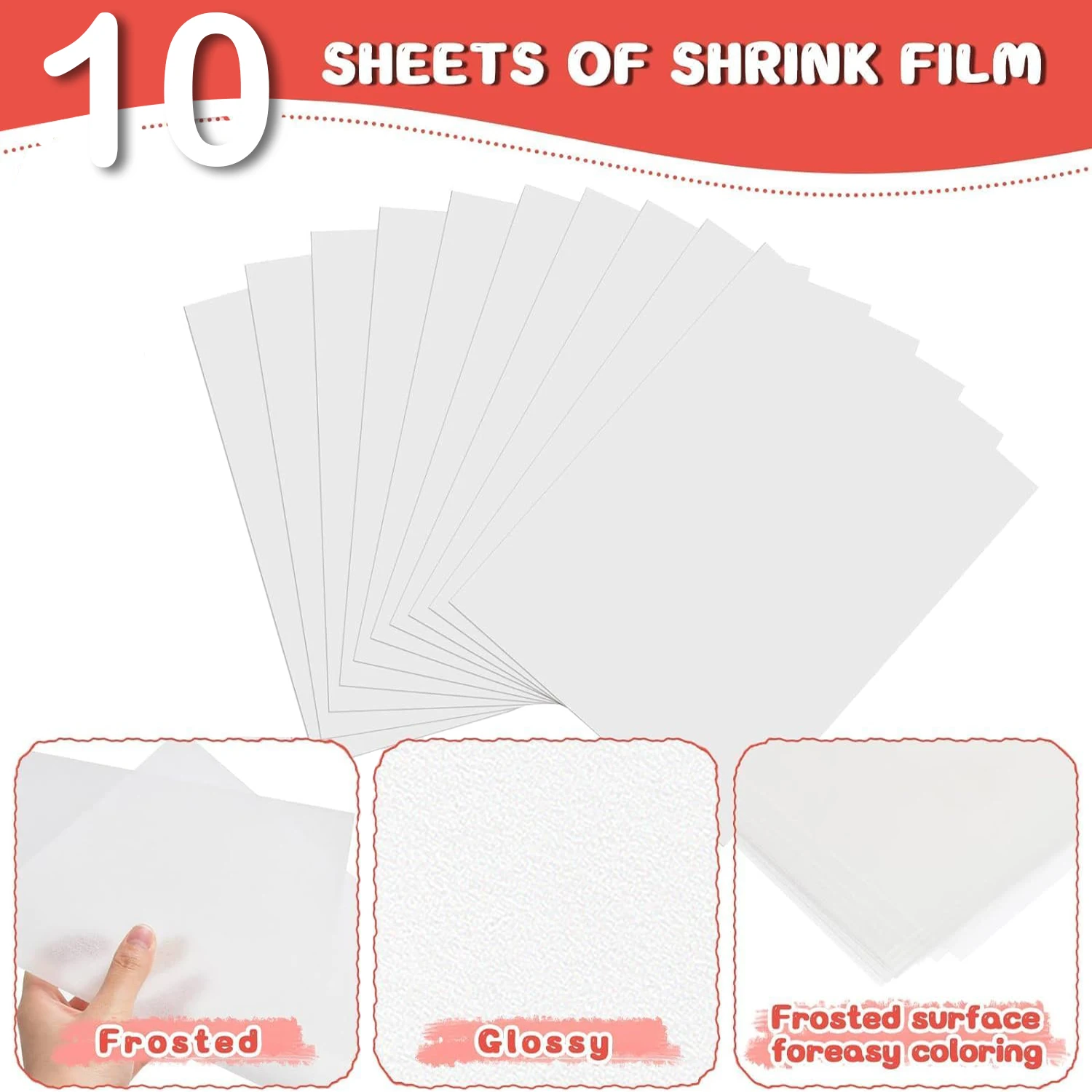 5-10 Pcs Shrink Plastic Sheets - đánh giá và giá Art Craft Birthday Party