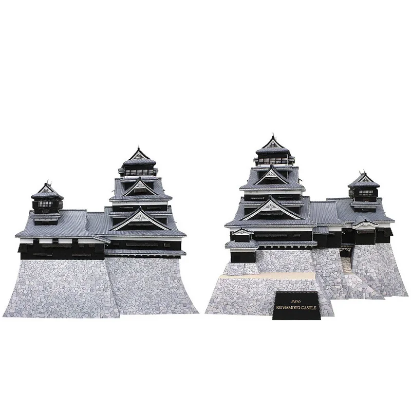Japan Kumamoto Castle Mini 3D  - đánh giá và giá Art Craft Building