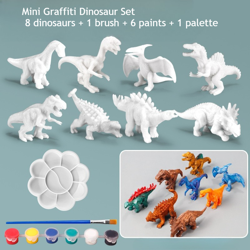 Paint Your Own Dinosaur Kit 8  - đánh giá và giá Art Craft Dinosaurs