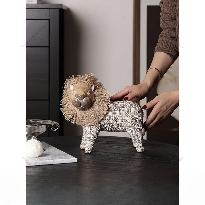 ​​Nordic Style Artistic Lion M - đánh giá và giá Art Craft Room Ideas