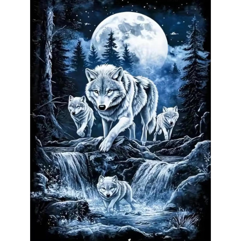 DIY 5D Diamond Painting, Wolf  - đánh giá và giá Art Craft Hobbies