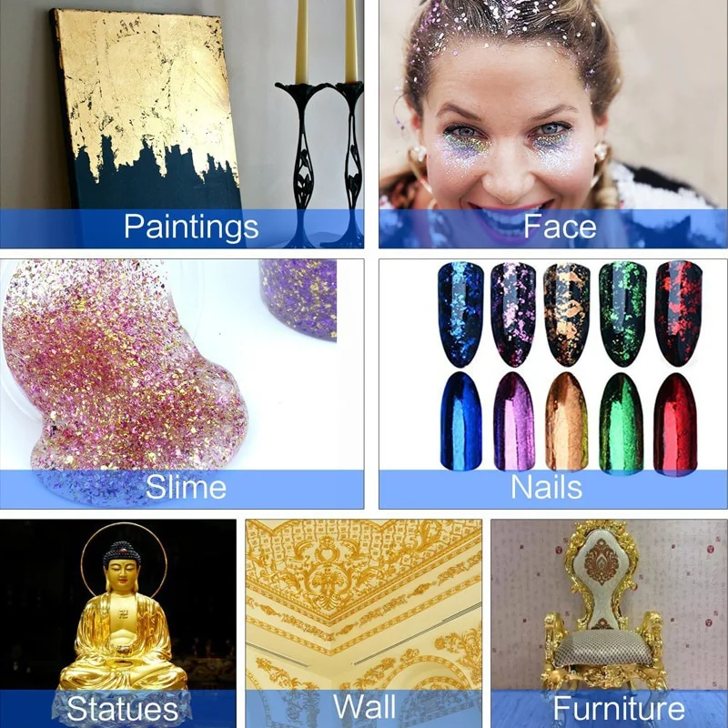 500 Sheets Imitation Gold Silv - đánh giá và giá Art Craft Birthday Party