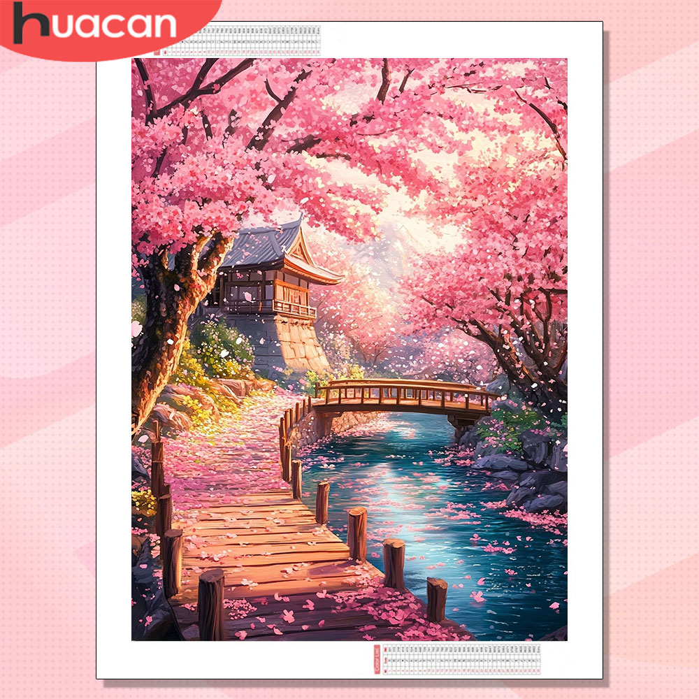 HUACAN Diamond Art House Lands - đánh giá và giá Art Craft Hobbies