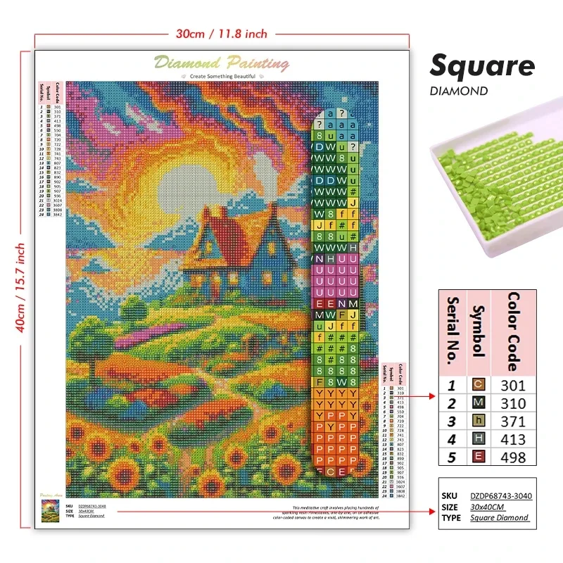 DIY 5D Diamond Painting, Autum - đánh giá và giá Art Craft Hobbies