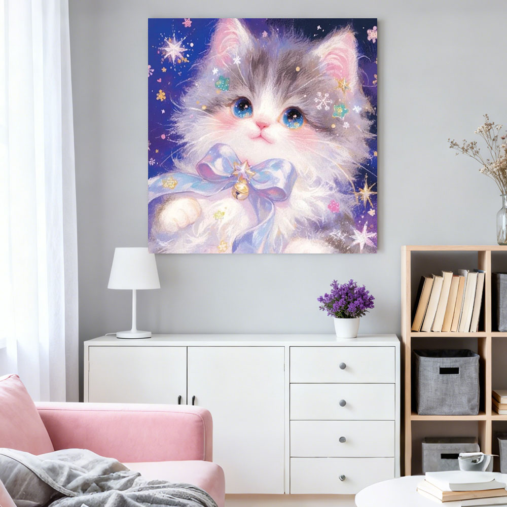 AB Diamond Painting Cute Cat F - đánh giá và giá Wallpaper Art And Craft