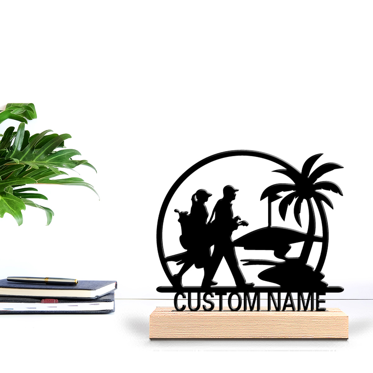 1pc Golf course Custom Text Ti - đánh giá và giá Art Craft Course