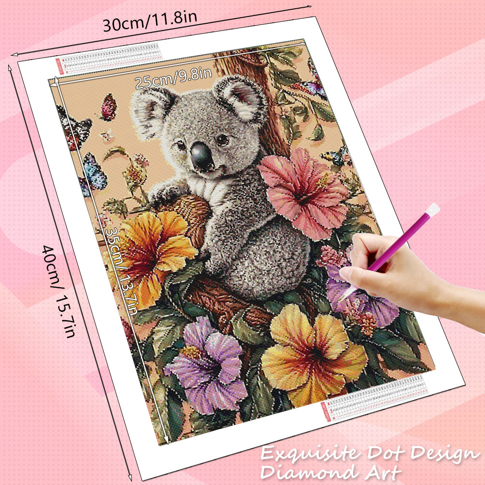 HUACAN Diamond Art Koala Anima - đánh giá và giá Art Craft Hobbies