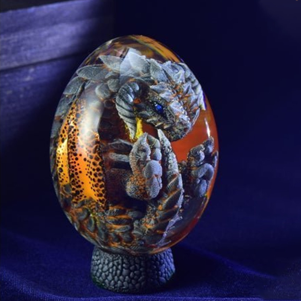 Lava Dragon Egg Statue Ornamen - đánh giá và giá Art Craft Dinosaurs